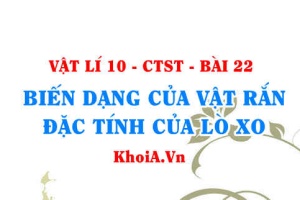 Biến dạng kéo, biến dạng nén của vật rắn, các đặc tính của lò xo - Vật lí 10 bài 22